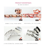 Copper Silver Plated CZ Bracelets Stylish Gemstone Bangles Women Jewelry