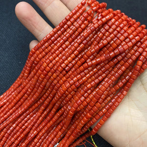 Coral Bead 3x4mm Loose Beads DIY Jewelry Making Bracelet Necklace Earrings