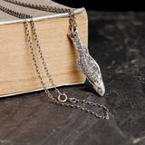 Creative Fish Pendant Necklace 925 Sterling Silver Punk Animal Jewelry