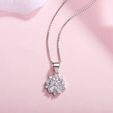 Cherry Flower Necklace 925 Sterling Silver Jewelry