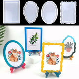 Epoxy Square Round Resin Pendant Mould Frame Stand Mould