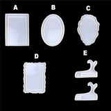 Epoxy Square Round Resin Pendant Mould Frame Stand Mould