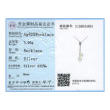 High Crystal Necklaces Women 925 Sterling Silver Crystals