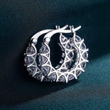 Chic CZ Hoop Earrings for Women