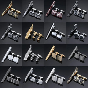 High Cuff links necktie clip for men's