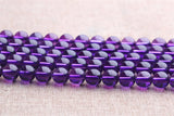 Cultured Amethyst Beads 6mm-12mm Smooth Round 15 Inch Strand