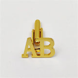 High 2 Initials Cufflinks for Men Stainless Steel Jewelry