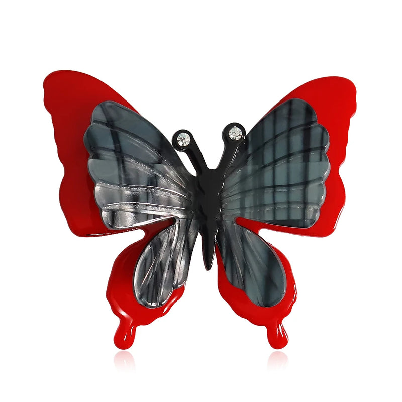 High Brooch Acrylic Butterfly Insect Safety Pins Jewelry