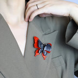 High Brooch Acrylic Butterfly Insect Safety Pins Jewelry