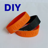 Silicone Bracelet Wristband for Kids Adults - Sport Band Engraved