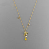 Banana Clavicle Chain Necklace Crystal Gift for Women