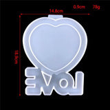 DIY Love Heart Resin Pendant Jewelry Making Tools Silicone Mould Resin Mold