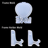 DIY Love Heart Resin Pendant Jewelry Making Tools Silicone Mould Resin Mold