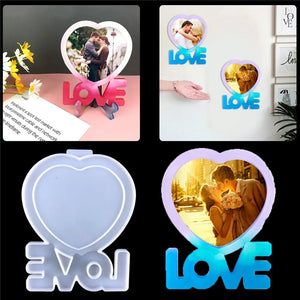 DIY Love Heart Resin Pendant Jewelry Making Tools Silicone Mould Resin Mold