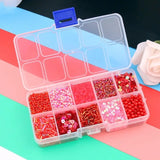 DIY Rice Beads Sequins Pearl 10 Set Box Hand-sewn Clothes Bracelet