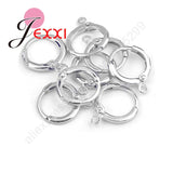 50PCS/lot Solid 925 Sterling Silver Earring Findings Women Accessories