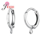 50PCS/lot Solid 925 Sterling Silver Earring Findings Women Accessories