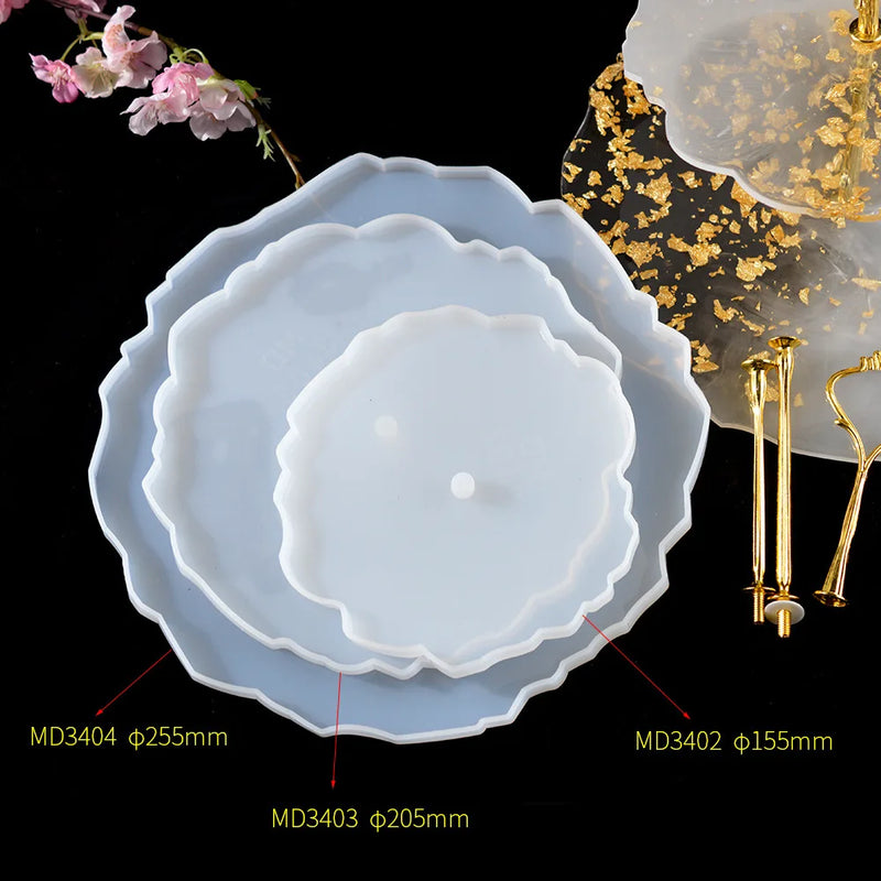 Fruit Tray Silicone Mold for Tea Tray Epoxy Storage Box