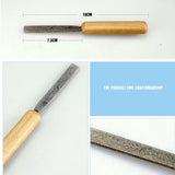 Diamond Hand File Glass Pendant Buffing Tool