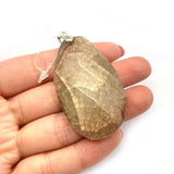 High Dragon Pattern Agate Natural Stone Reiki Necklace Pendant Charm