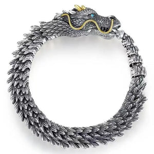 High Dragon Vintage Punk Bracelet Men Stainless Steel Jewelry