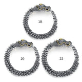 High Dragon Vintage Punk Bracelet Men Stainless Steel Jewelry