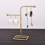 Metal Jewelry Display Holder T Shape Earrings Showcase