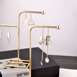 Metal Jewelry Display Holder T Shape Earrings Showcase