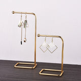 Metal Jewelry Display Holder T Shape Earrings Showcase