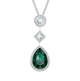 Green Crystal Pendant for Night Party
