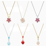 Eternal Romantic Necklace Women Coral Flowers Chain Collier Femme