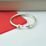 925 Silver 14k Opening Bracelet Electroplated Jewelry
