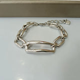 European American Style 925 Silver Chain Bracelet Jewelry Gift