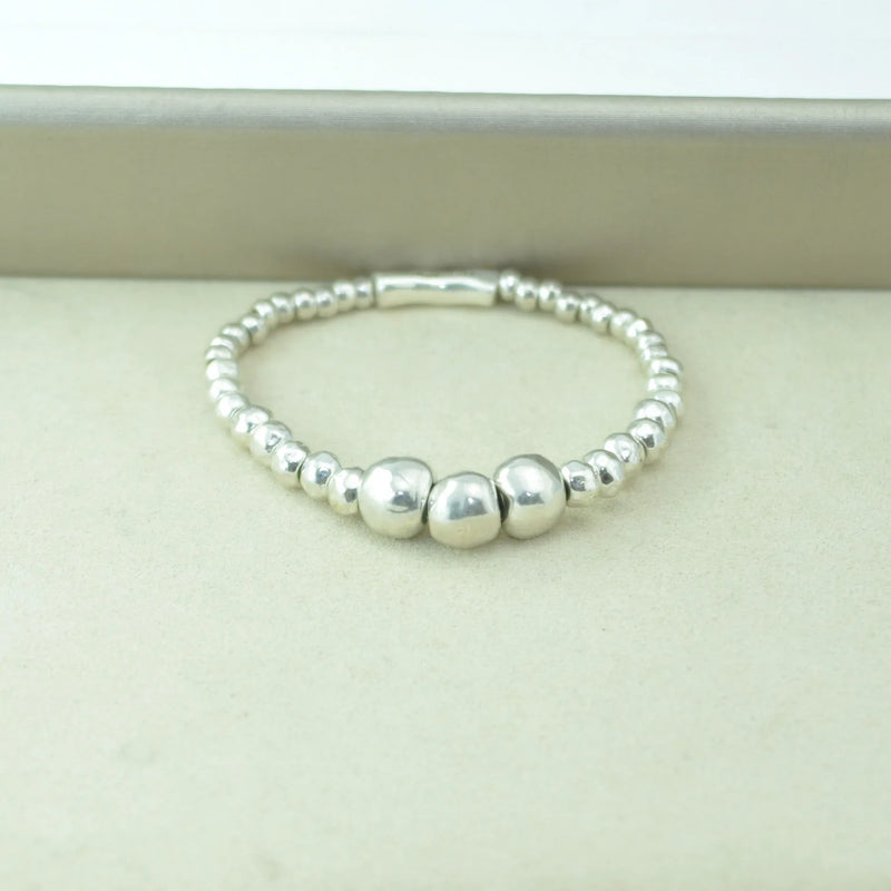 925 Silver Charm Beads Bracelet Jewelry Gift