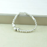 925 Silver Charm Beads Bracelet Holiday Jewelry Gift