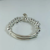 925 Silver Double Layer Bracelet Holiday Jewelry Gift