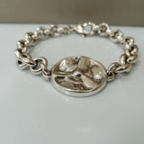 Electroplating 925 Silver Fan Retro Bracelet Holiday Jewelry Gift