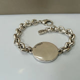 Electroplating 925 Silver Retro Fan Bracelet for Women