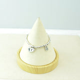 Electroplating 925 Silver Heart Lock Bracelet Holiday Gift