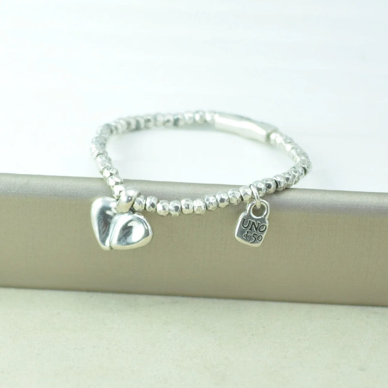 Electroplating 925 Silver Heart Lock Bracelet Holiday Gift
