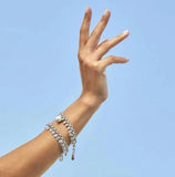 Electroplating 925 Silver Pearls Bracelet Jewelry Gift