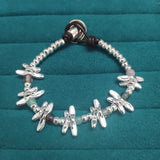 925 Silver Butterfly Bracelet Sweet Gift