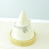 Electroplating 925 Silver Unique Beads Bracelet Gift