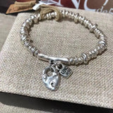 Unique Electroplating 925 Silver Beads Bracelet Jewelry Gift