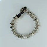 Exaggerated Pearl Bracelet 925 Silver Festive Jewelry