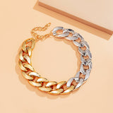 Exaggerated Acrylic Chain Necklace Statement Choker Gothic Jewelry