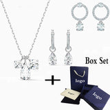Sparkling Crystal Jewelry Set for Small Women