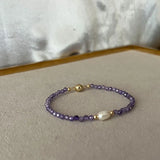 Natural Pearl Zircon Bracelet 14-21cm Size Multicolor