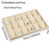 Fabric Jewelry Box Jewelry Display Holder Bracelet Ring Earring Tray Case