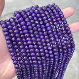 Faceted Chalcedony Abacus Shape Beads Natural Stone Spacer Beads